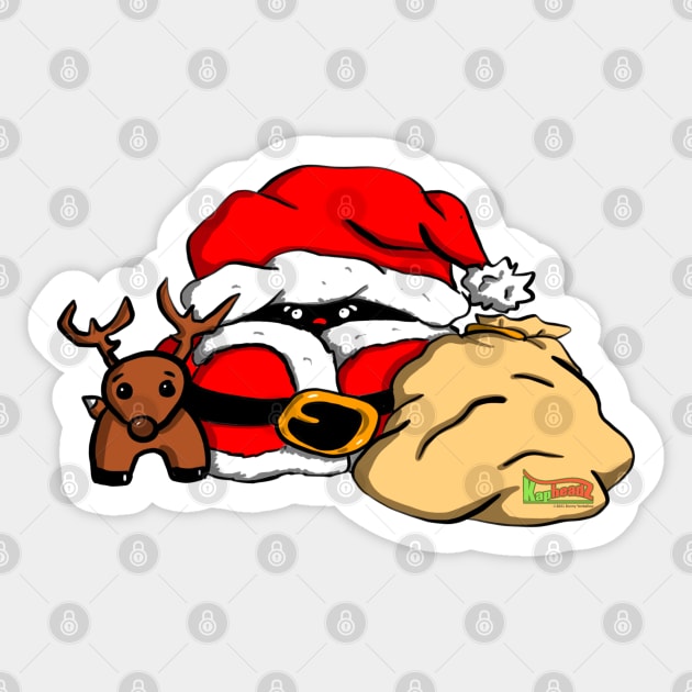 Kapheads™ Santa Sticker by skrbly